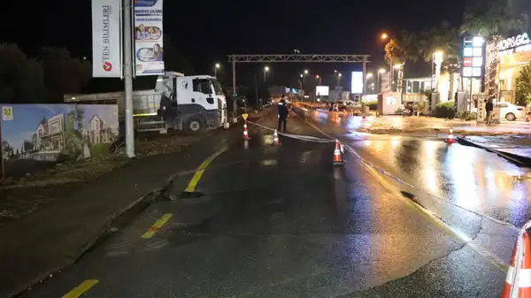 Bodrum'da içme suyu isale hattında patlama!