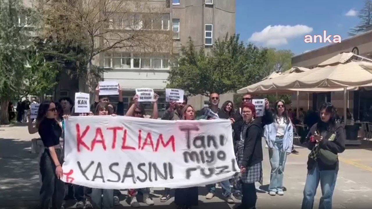  Hacettepe’li öğrencilerden AYM'ye tepki: 'Katliam yasasını tanımıyoruz'