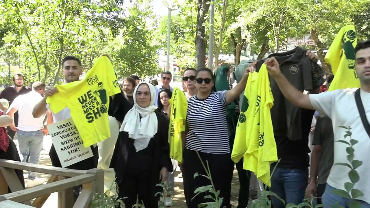 270 işçi tazminatsız işten çıkarıldı: Tişörtlü protesto!