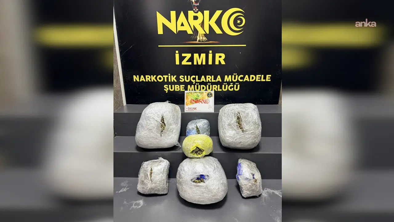 Yer: İzmir... Durdurulan araçta 15 kilo uyuşturucu bulundu: 3 kişi tutuklandı