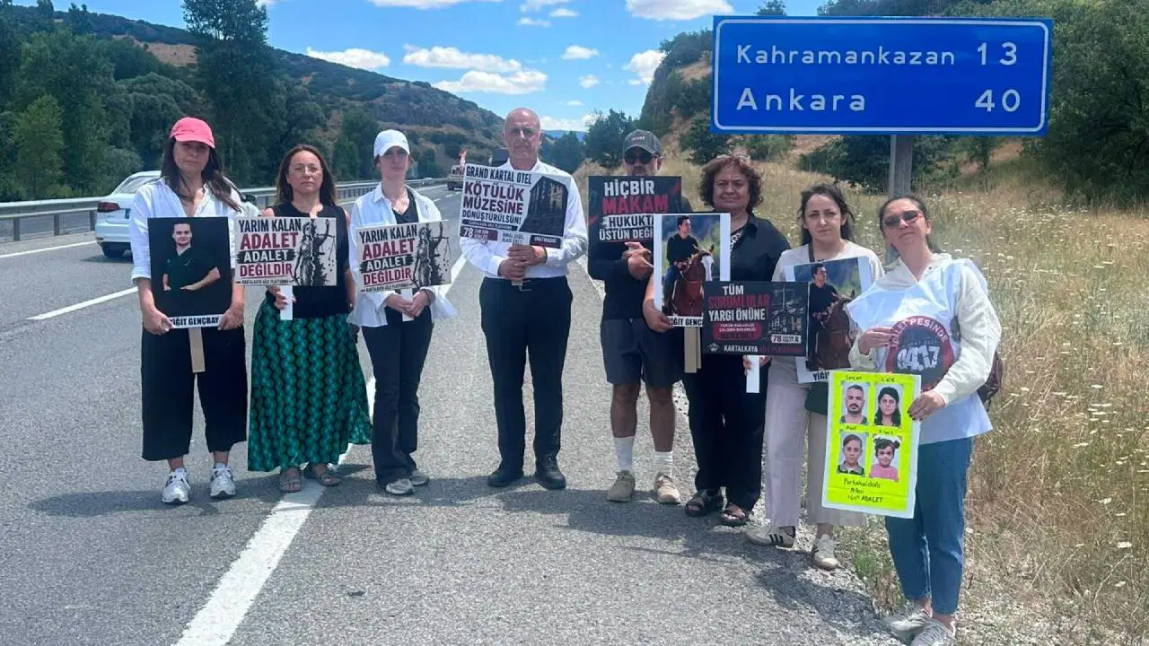 78 can için Adalet Yürüyüşü'nde 5. gün: 'Adalet istiyoruz'