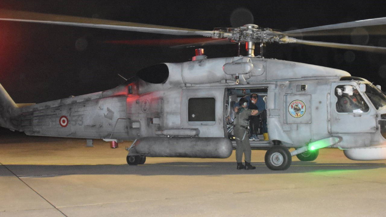 Fatih sondaj gemisinde bir personel helikopterle hastaneye sevk edildi