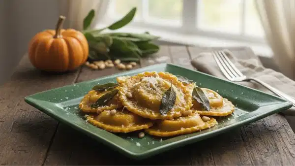 Enfes İtalyan lezzetine aromatik dokunuş: Balkabaklı ravioli tarifi
