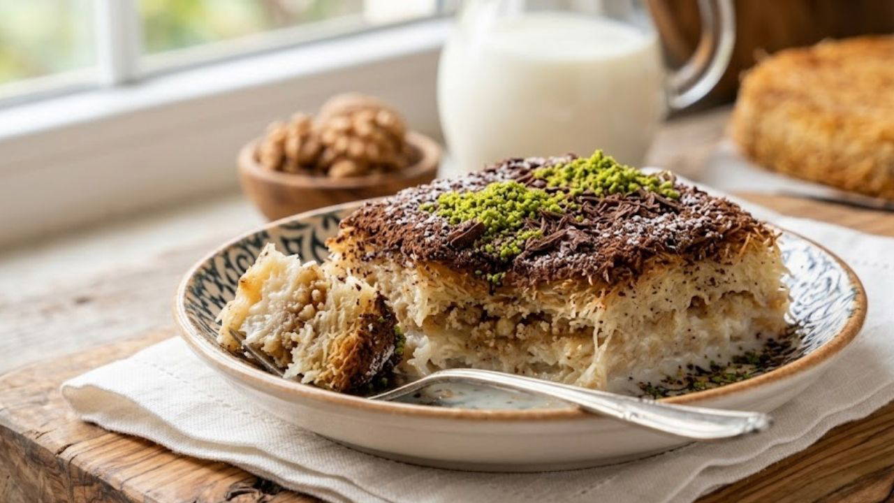 Serinleten tatlı keyfi: Sütlü soğuk kadayıf tarifi