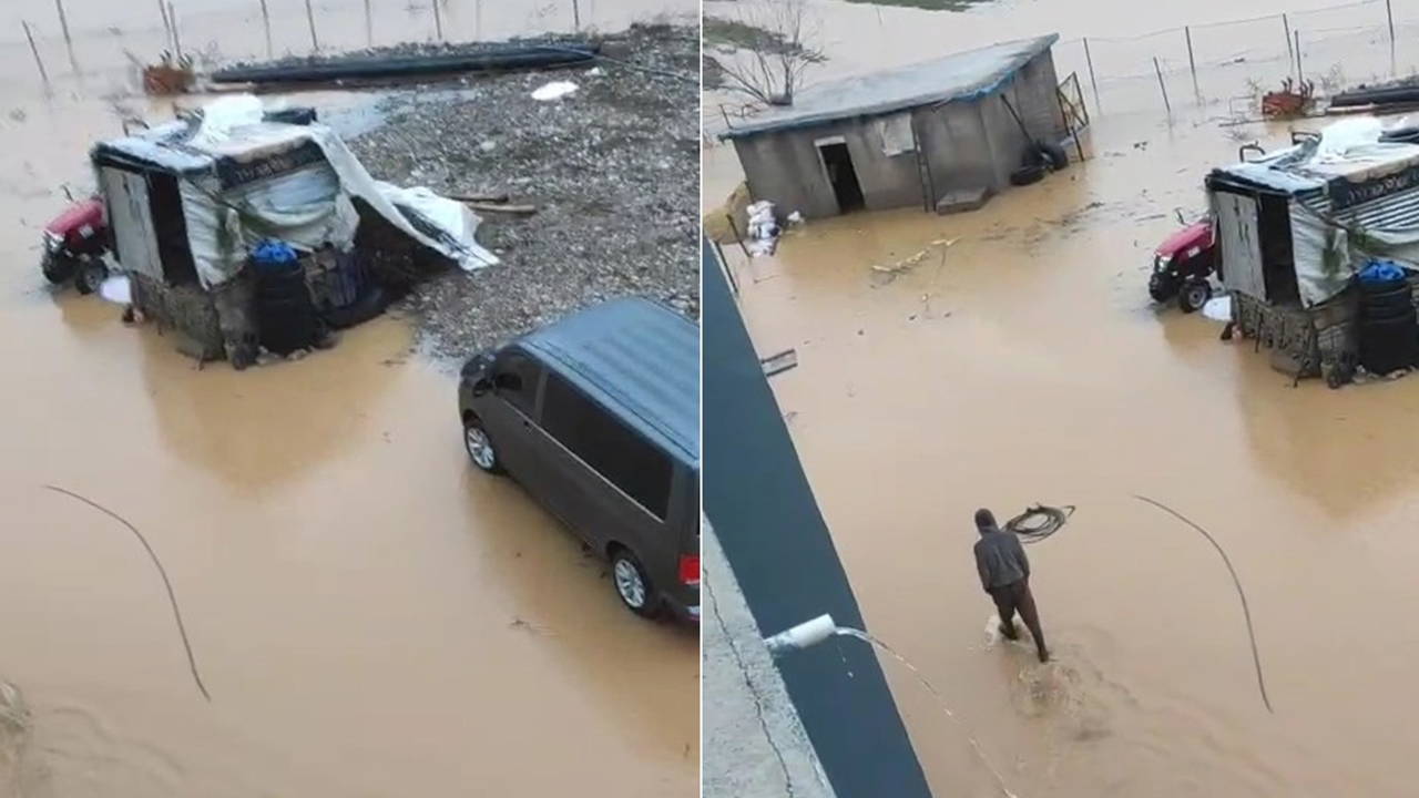 Siirt’i sağanak vurdu: Dere taştı, ev ve arazileri su bastı