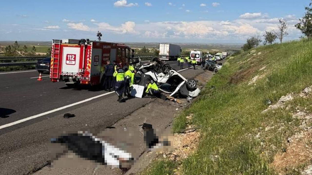 Şanlıurfa'da 3 araçlık zincirleme kaza: 3 ölü, 5 yaralı