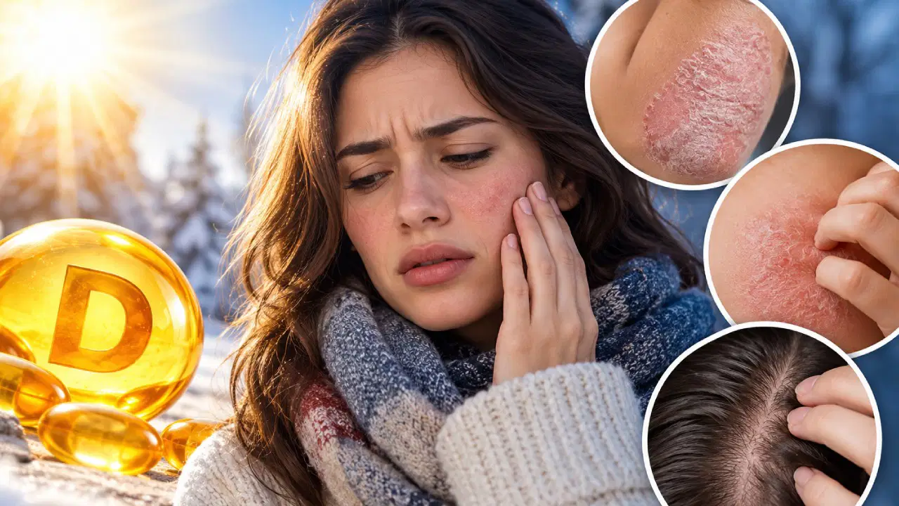 Kışın D vitamini eksikliğine dikkat: Sedef, egzama ve saç dökülmesini tetikleyebilir