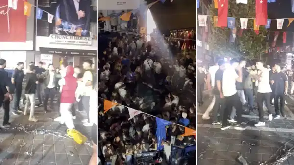 Beyoğlu’nda rapçi Poizi konserinde tekmeli yumruklu kavga kamerada; polis müdahale etti