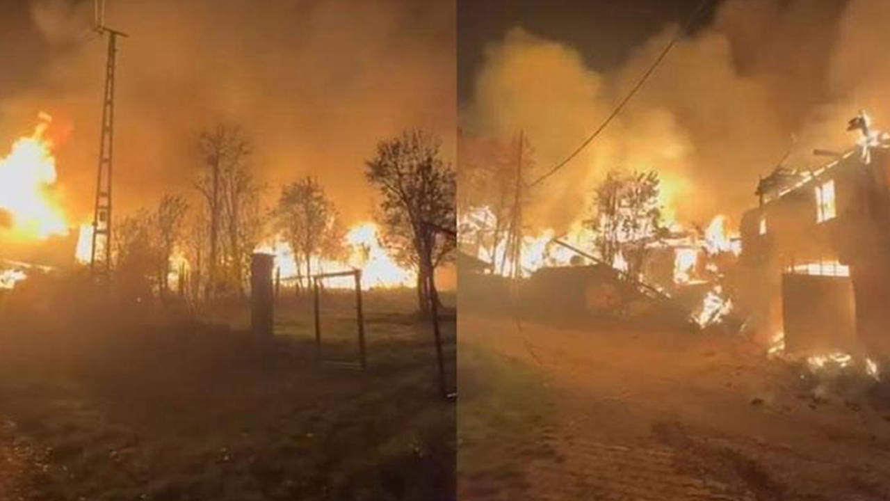 Çankırı'da korkutan yangın: 6 ev kullanılamaz hale geldi