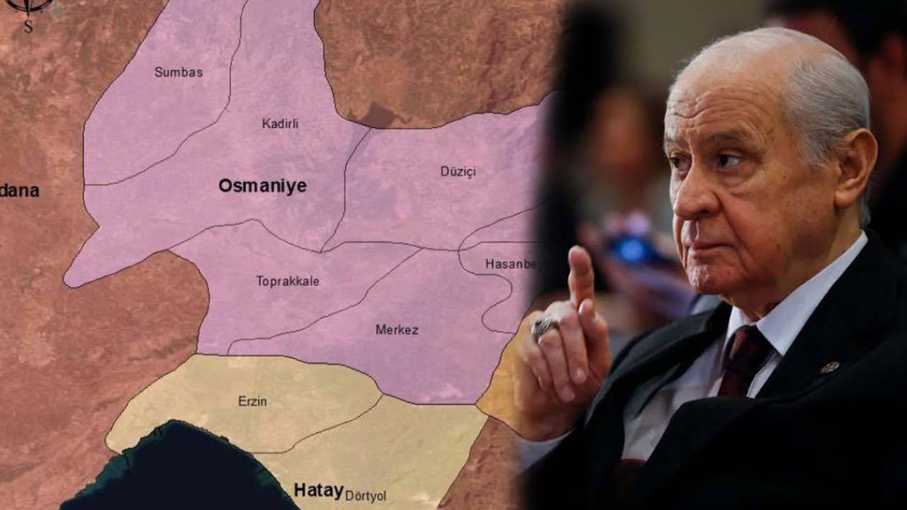 Gaziantep ve Hatay'ı Bahçeli'nin memleketine bağladı: MHP'li Osmaniye Belediye Başkanı Çenet'in haritası tepki çekti