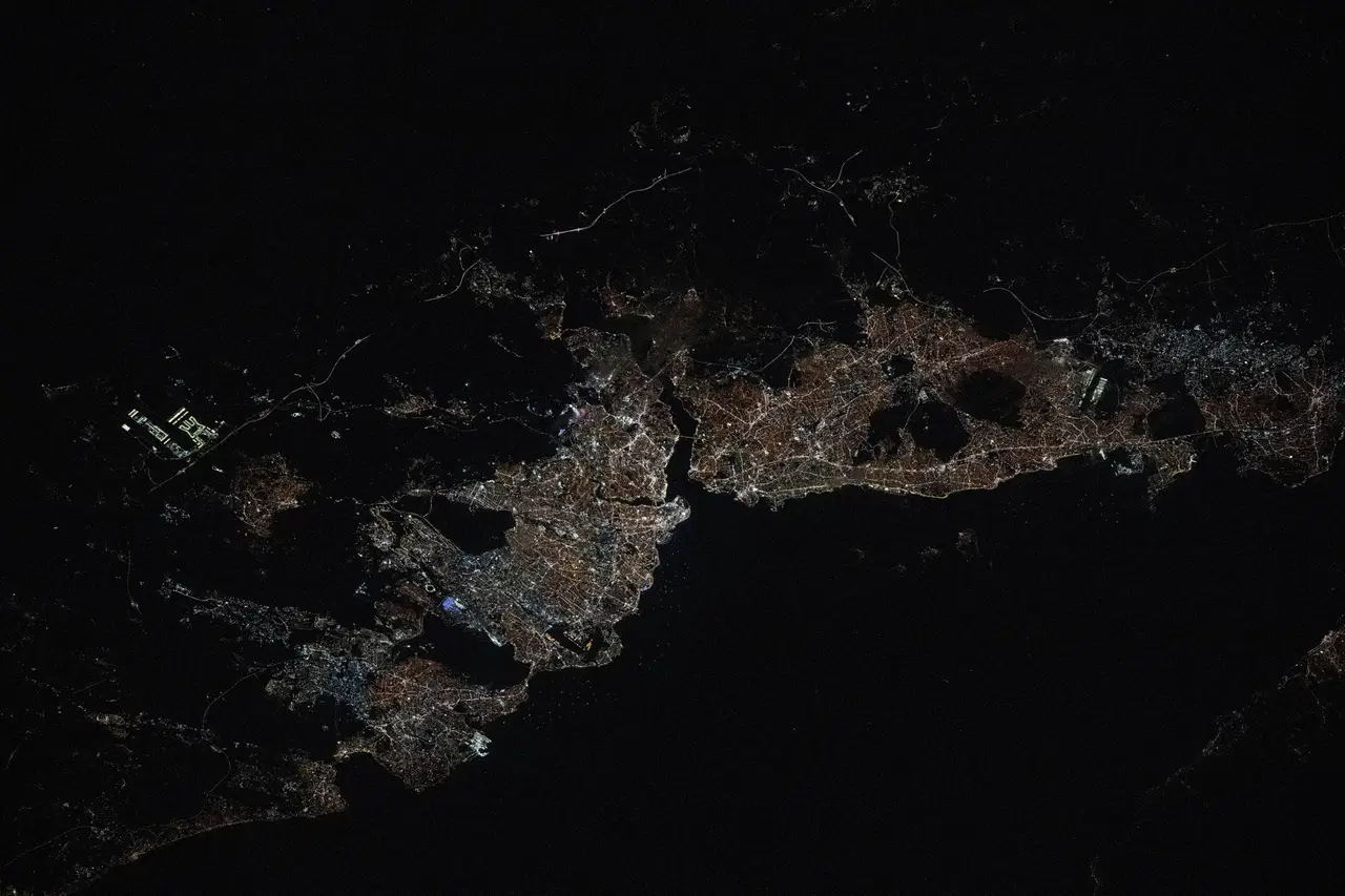 Astronotların gözünden İstanbul: Uzaydan çekilen fotoğraflar paylaşıldı
