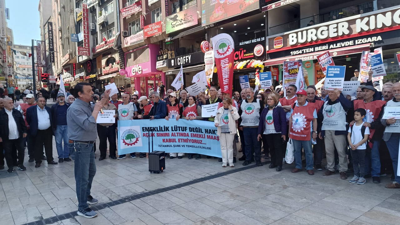 Emekliler Türkiye genelinde meydanlara indi: 'Sadaka değil hakkımızı istiyoruz'