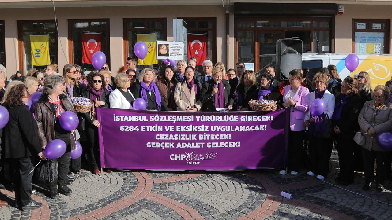 Edirne'de sokağa çıktılar: 'Kadınlar sadece öldürülmüyor; yok sayılıyor, yalnız bırakılıyor'