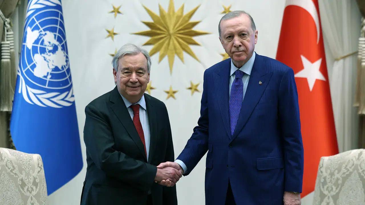Erdoğan, BM Genel Sekreteri Guterres ile görüştü: Atatürk'ün o sözünü hatırlattı