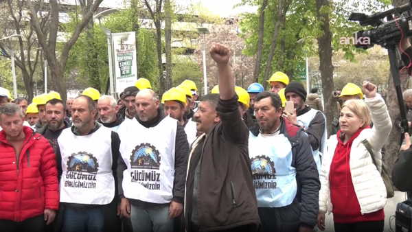 Doruk Madencilik işçileri Kurtuluş Parkı'nda: 'Özlük haklarımızı bugünkü faiz oranlarıyla versinler'
