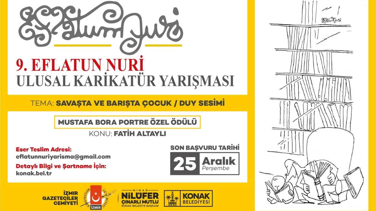 9. Eflatun Nuri Ulusal Karikatür Yarışması için başvurular başladı