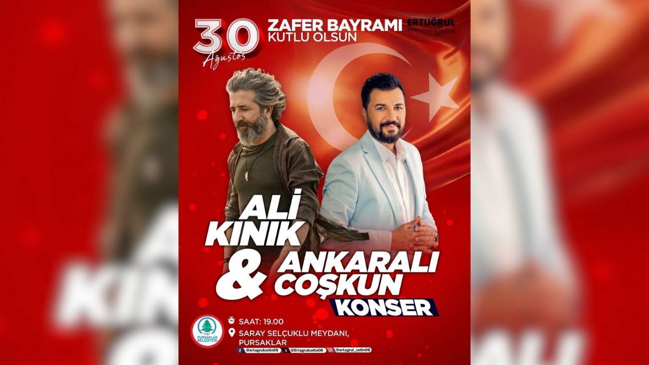30 Ağustos Zafer Bayramı konser takvimi! 30 Ağustos 2026 Zafer Bayramı'nda Ankara'da hangi ilçede, kimin konseri var?