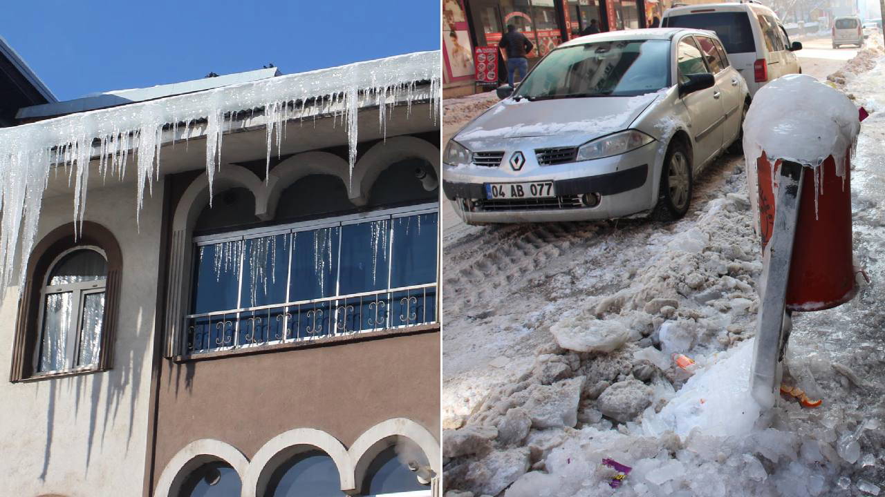 Bu kentte hayat dondu... Termometreler eksi 23 dereceyi gördü!