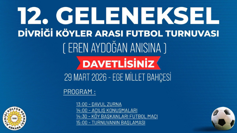 Divriği Köyler Arası Futbol Turnuvası başlıyor