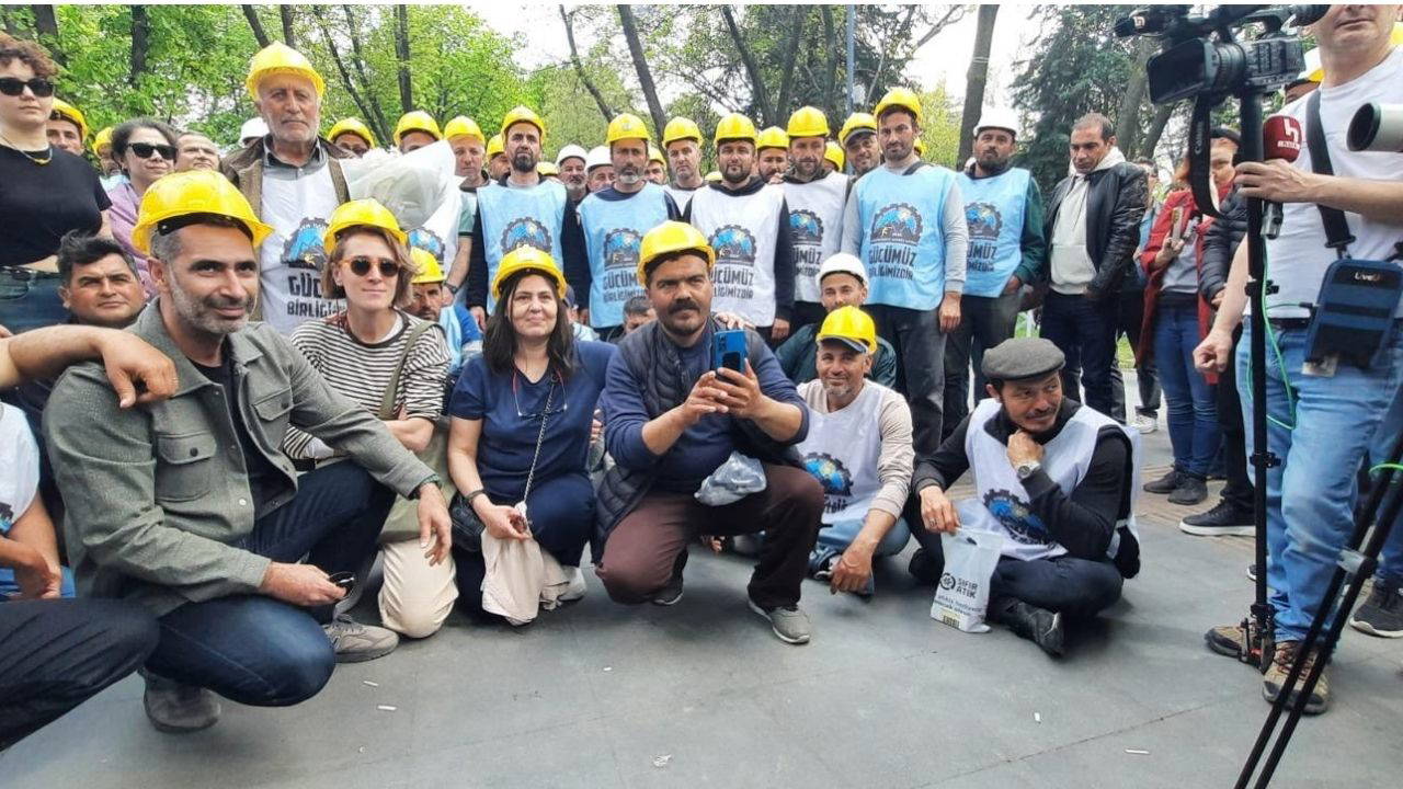 Senaristlerden maden işçilerine dayanışma ziyareti