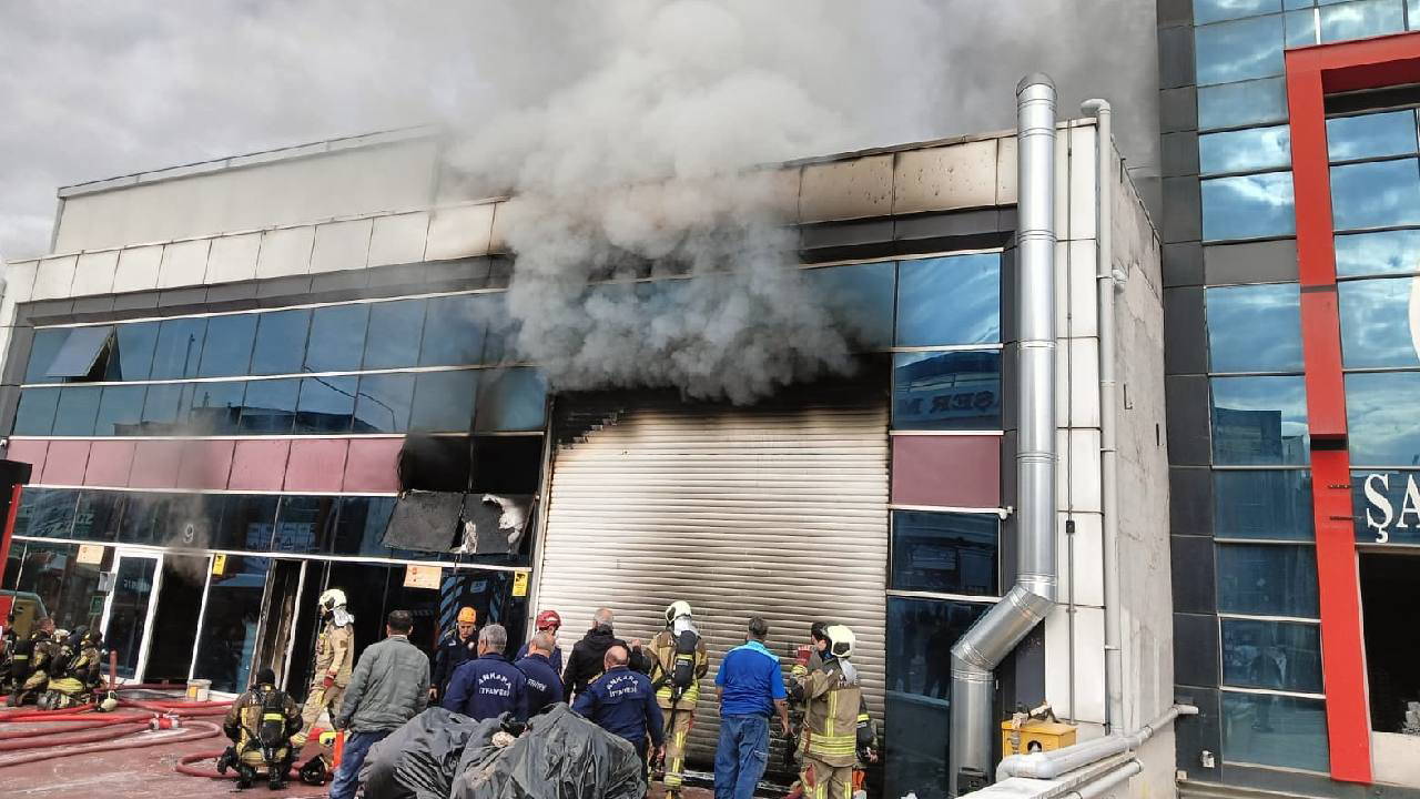 Ankara'da OSB’de korkutan yangın!