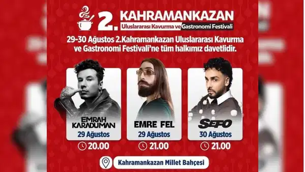 30 Ağustos Zafer Bayramı konser takvimi! 30 Ağustos 2026 Zafer Bayramı'nda Ankara'da hangi ilçede, kimin konseri var?