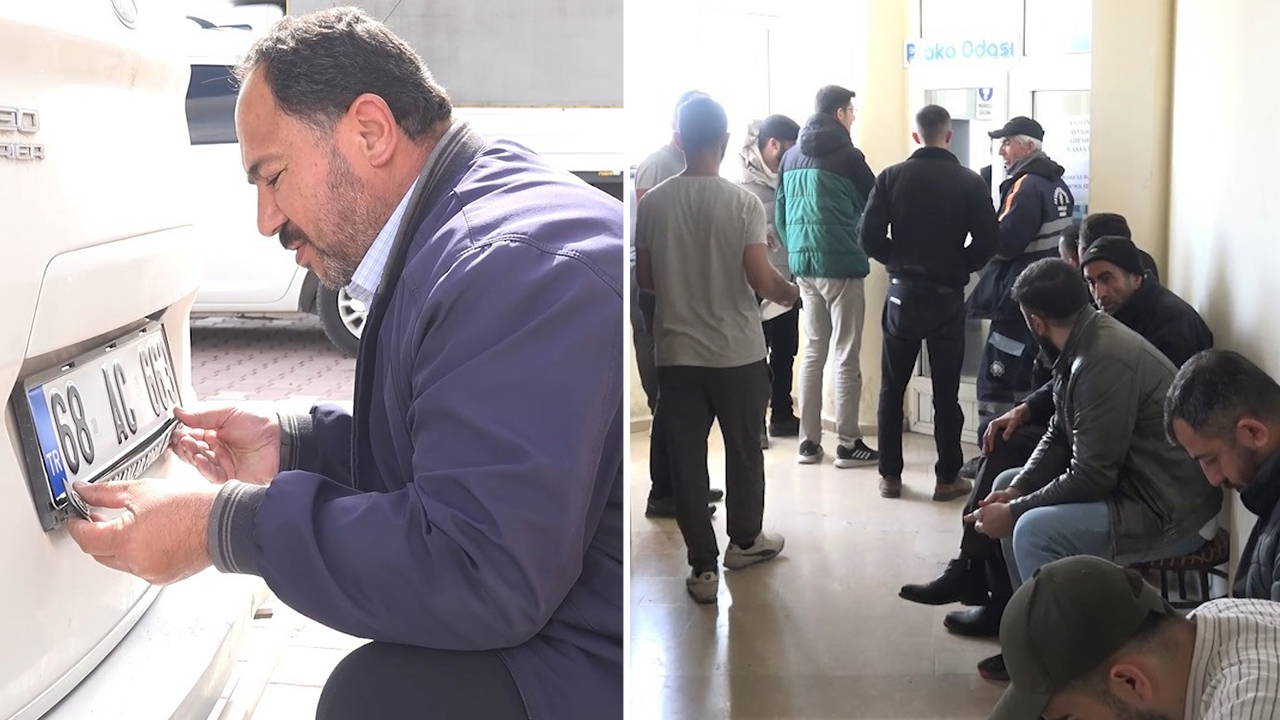 Süre yarın bitiyor: Aksaray'da 'APP plaka' kuyruğu!