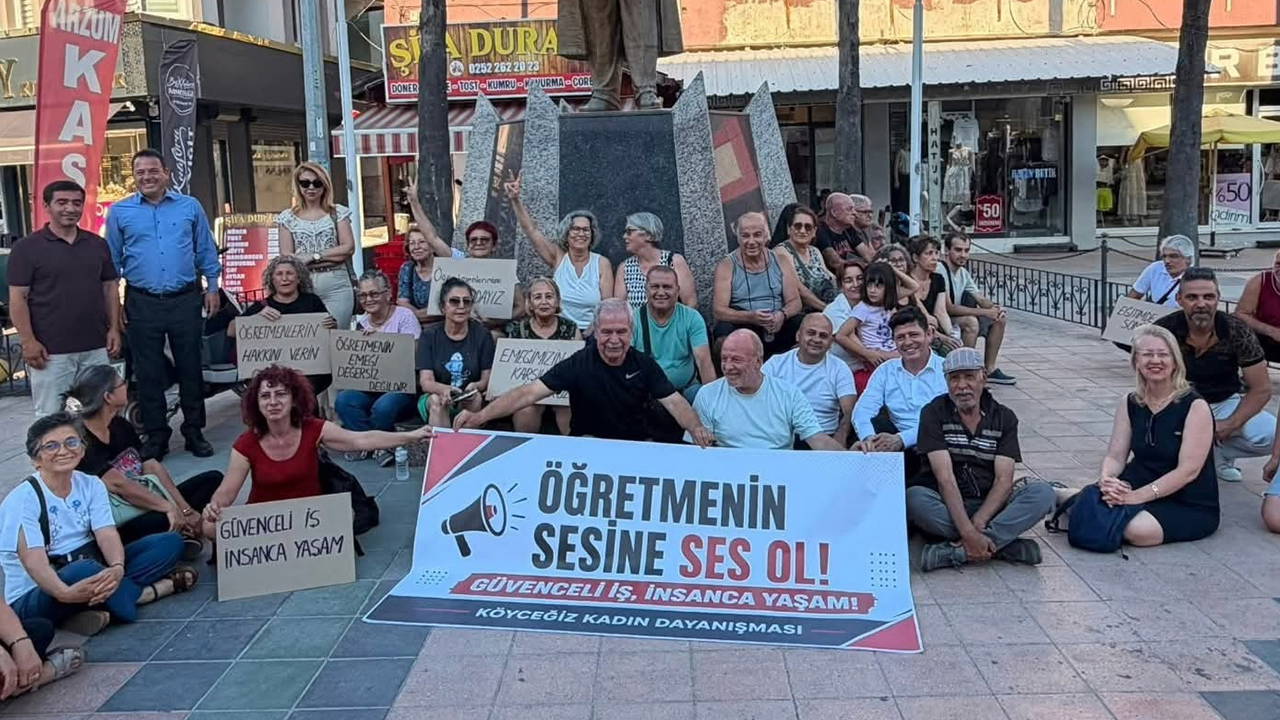 Ankara'da açlık grevini sürdüren öğretmenlere Köyceğiz'den destek: 'Binlerce insanın kalbi bu direnişle atıyor'