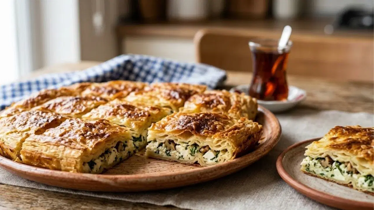 Çayın yanına çıtır çıtır lezzet: Kaymaklı börek tarifi