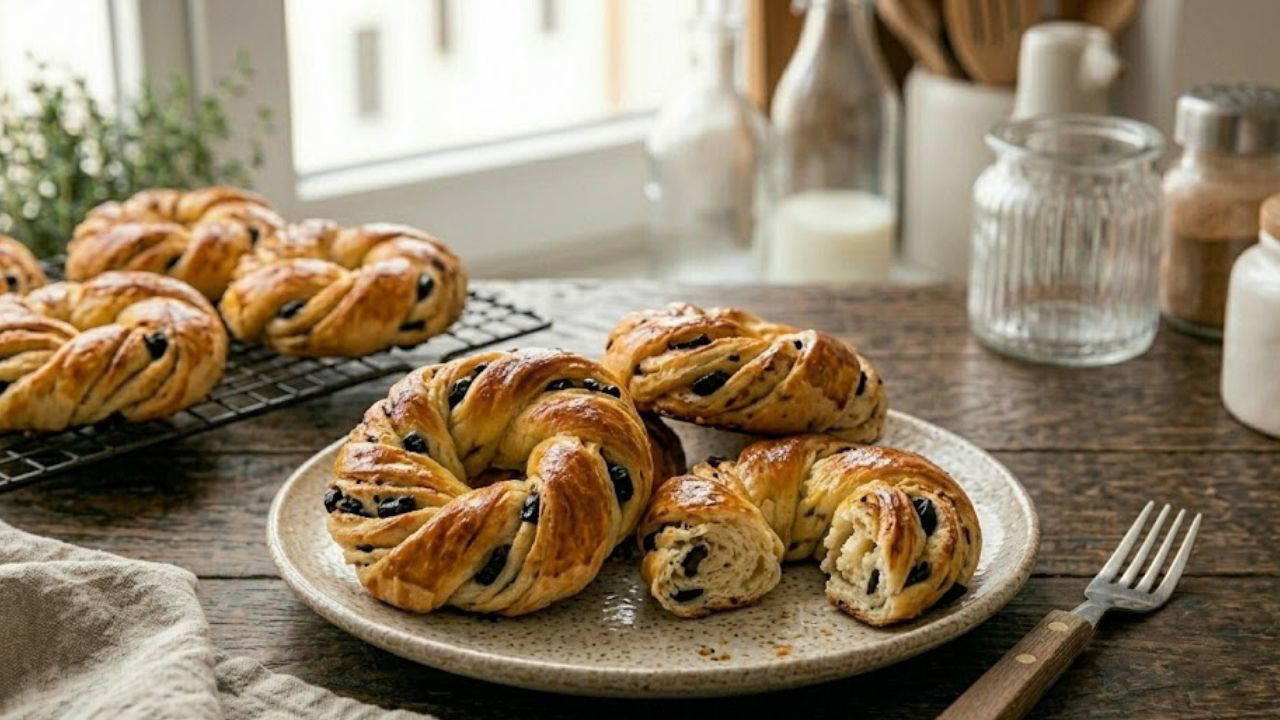 Kahvaltı sofralarına yumuşacık lezzet: Zeytinli açma tarifi