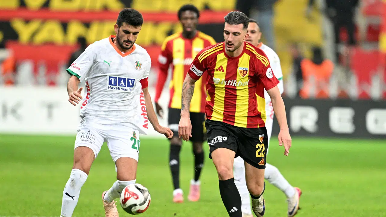 Kayserispor - Alanyaspor maçında gol sesi çıkmadı! 