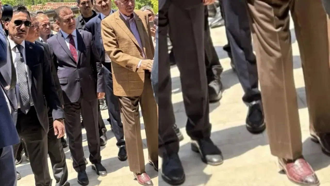 Erdoğan'ın ayakkabısına açıklama: 'Tamamen yerli'