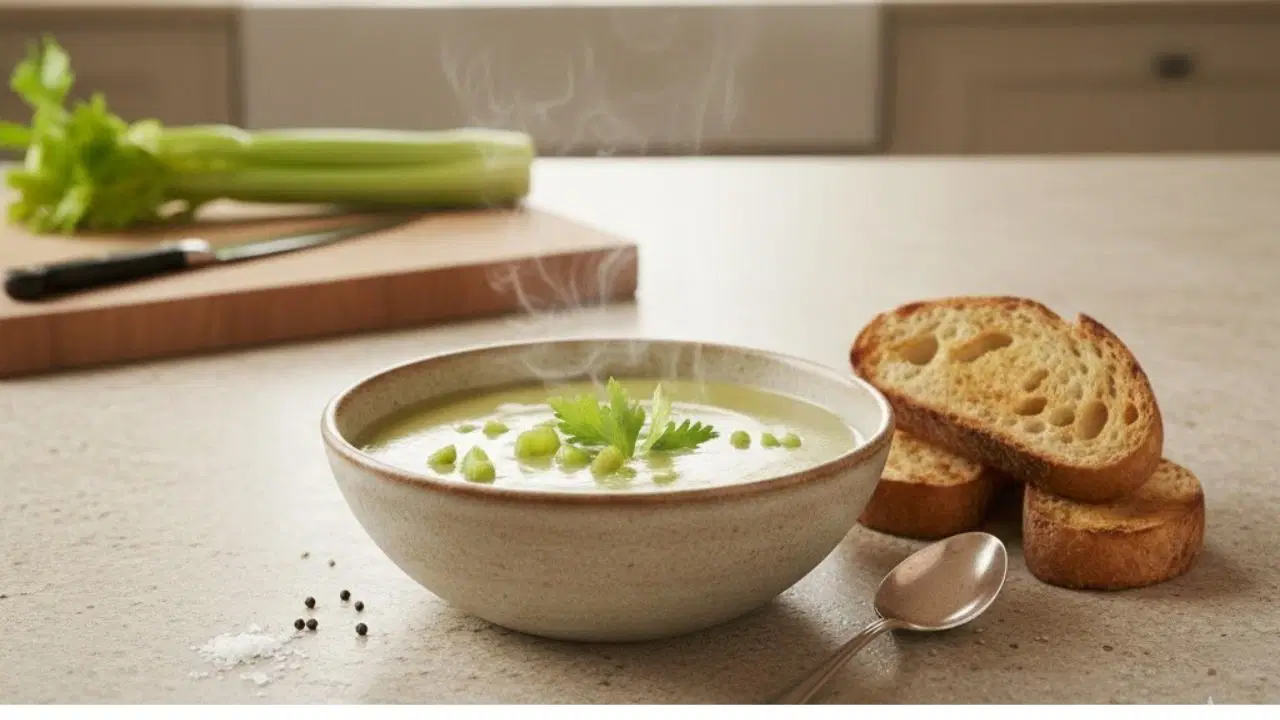 Soğuk havalarda içinizi ısıtan enfes lezzet: Terbiyeli kereviz çorbası tarifi