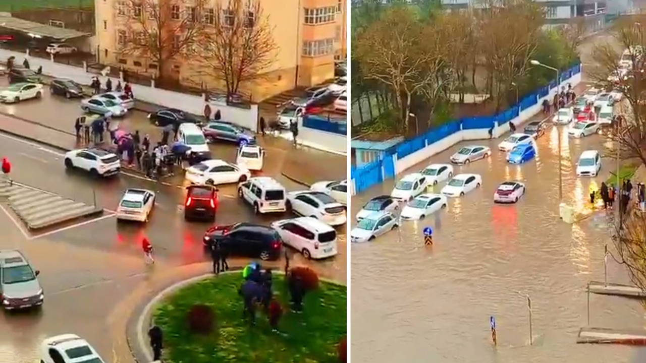 Batman'ı şiddetli sağanak vurdu: Yollar göle döndü