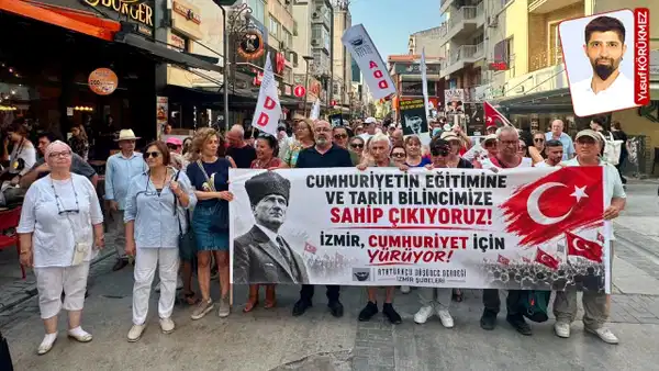 ADD “Cumhuriyet” için yürüdü: 'Şanlı tarihimizin ideolojik tercihlere göre yeniden yazılmak istenmesine itiraz ediyoruz!'