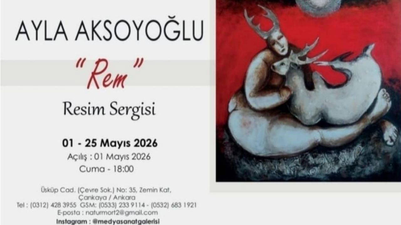 Aksoyoğlu, “Rem” isimli resim sergisini açmaya hazırlanıyor