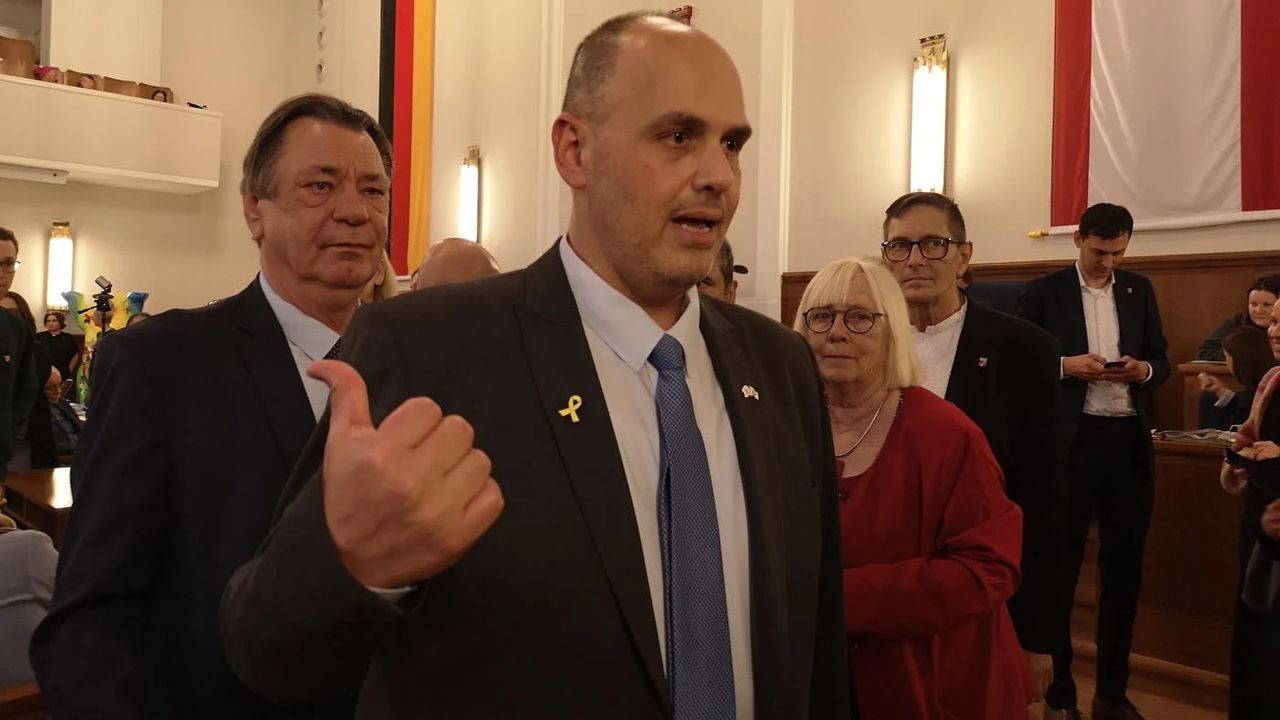 İsrailli belediye başkanına Almanya'da protesto