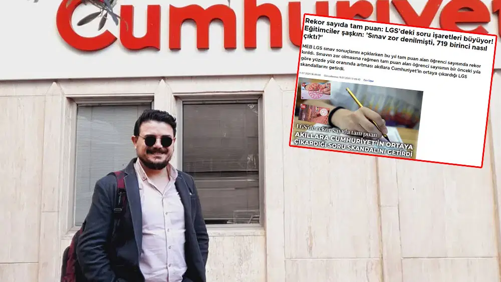 Cumhuriyet’in 'LGS skandalı' haberi yargıda: Can Uğur’un duruşması 17 Eylül’e ertelendi