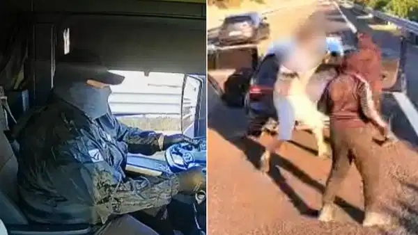 Saldırı anı kamerada! Türk TIR'ı, İtalya'da maskeli ve silahlı 4 kişi tarafından gasbedildi