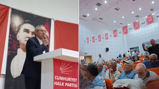 Kürsüden indirildi
