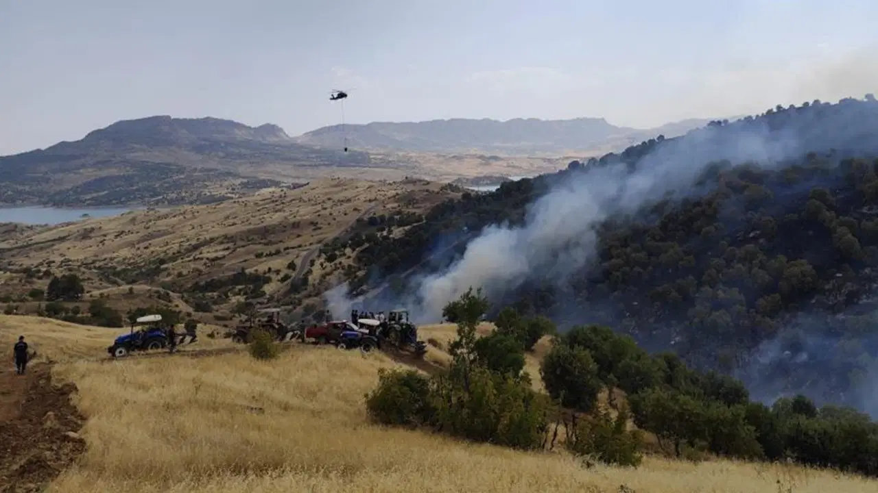 Adıyaman Gerger'de orman yangını