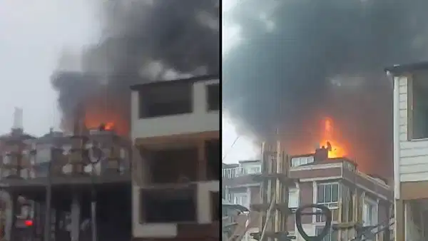 Arnavutköy’de 5 katlı binada yangın: Mahsur kalanlar kurtarıldı