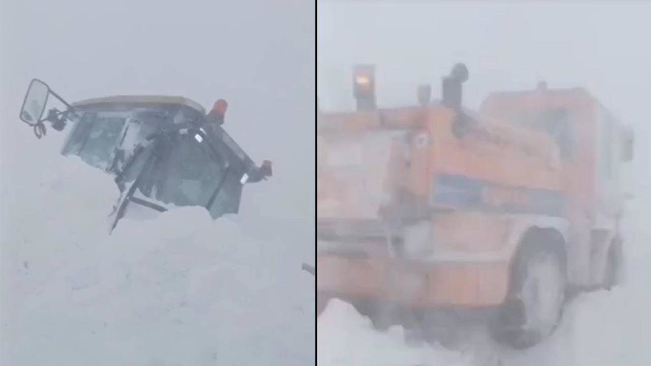 Son dakika... Ardahan'da çığ felaketi: İş makineleri kar altında kaldı!