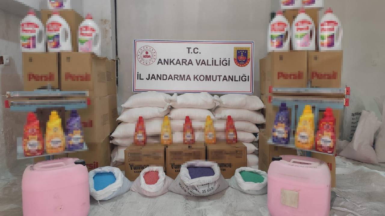 Başkentte sahte deterjan operasyonu: Gözaltılar var!