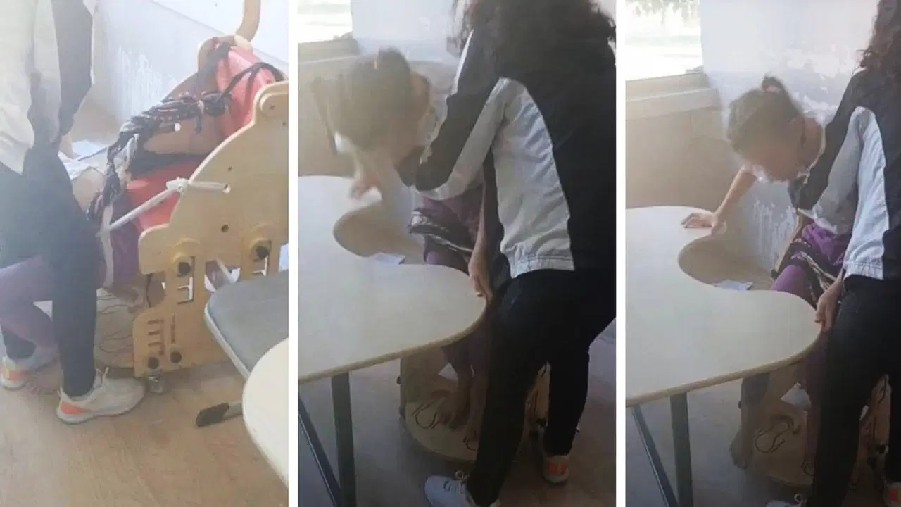 Pes dedirten görüntüler! Otizmli öğrenciler 'iple' bağlandı: İnceleme başlatıldı