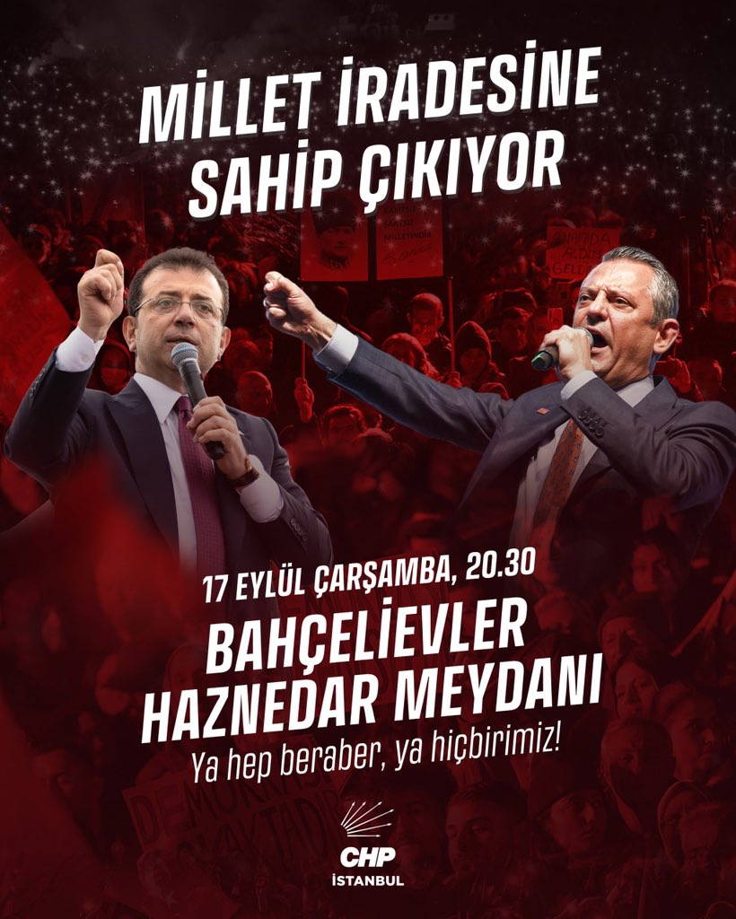 Bahçelievler Haznedar Meydanı'nda miting hazırlıkları