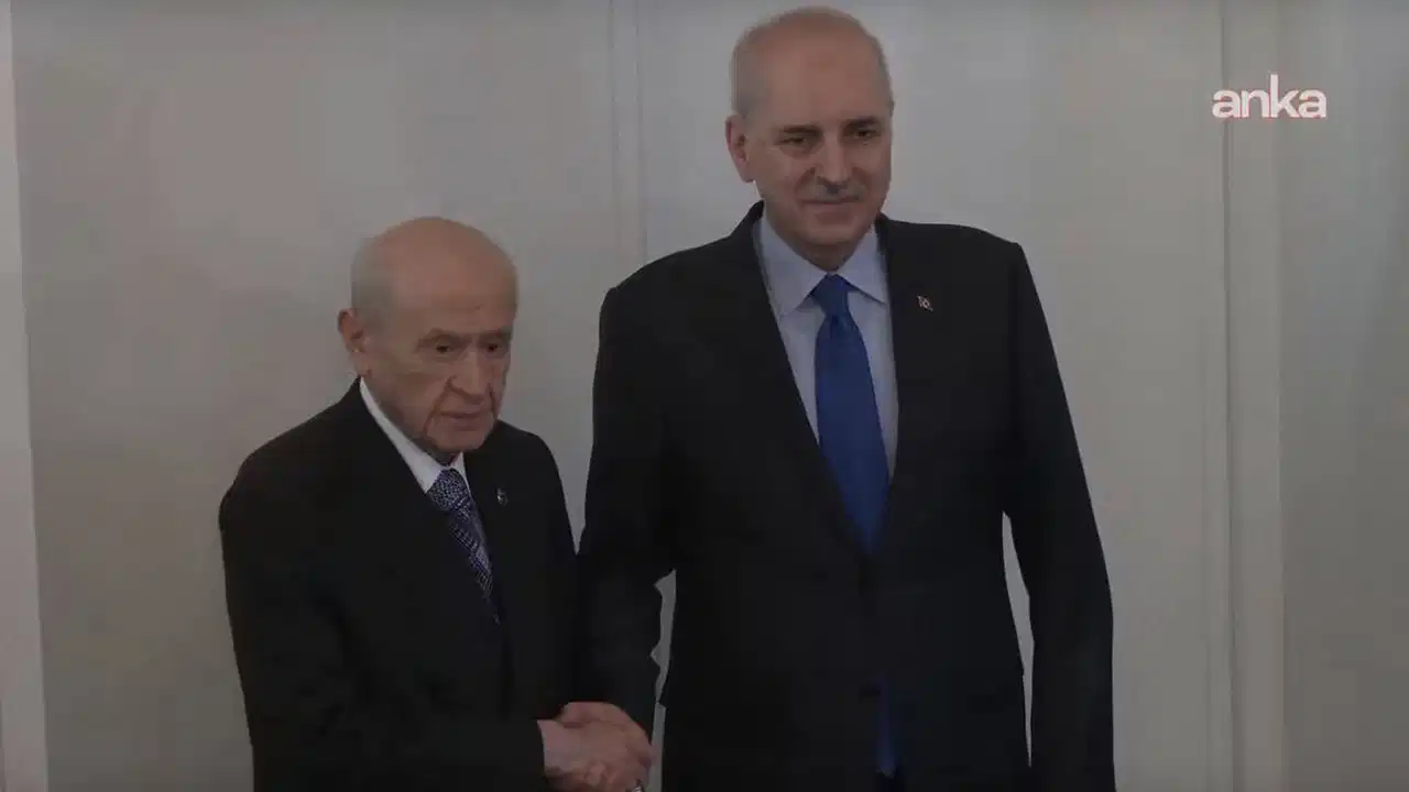 TBMM Başkanı Numan Kurtulmuş'tan Devlet Bahçeli'ye ziyaret