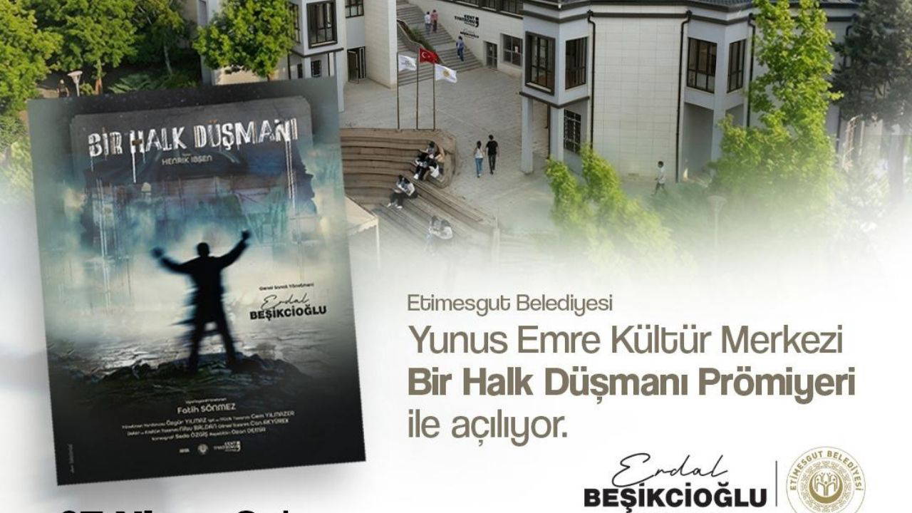 Etimesgut’un yeni kültür merkezi, oyun prömiyeriyle açılacak