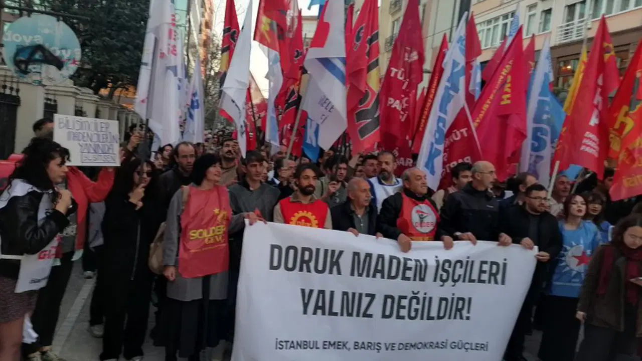 Doruk Madencilik işçilerine Kadıköy'den destek