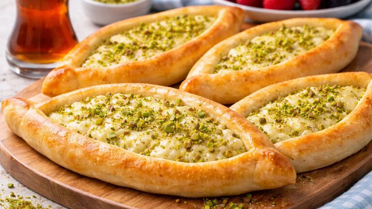 Çay saatlerinin yeni gözdesi: Şekerli peynirli pide tarifi